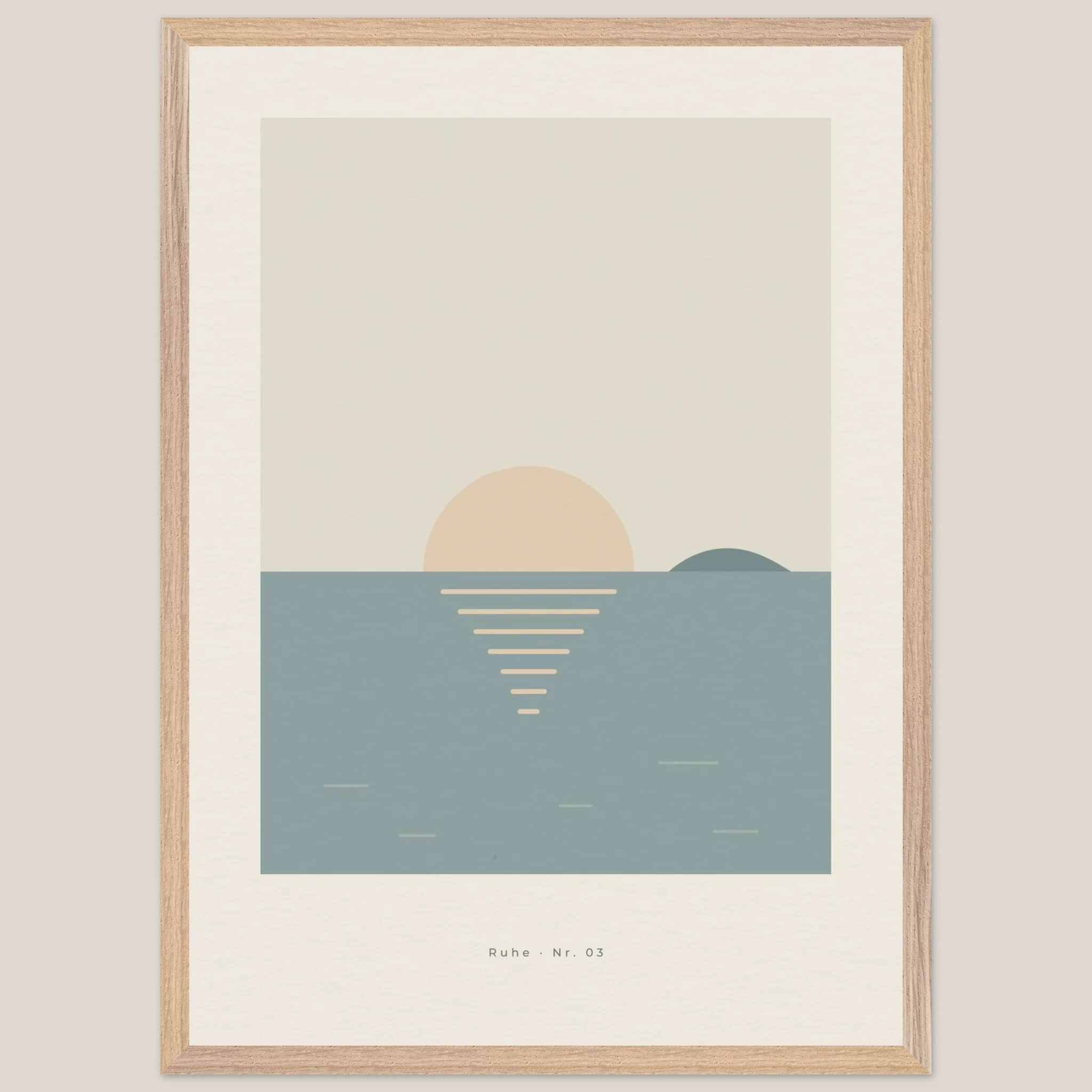 Poster Horizont im Holzrahmen Natur